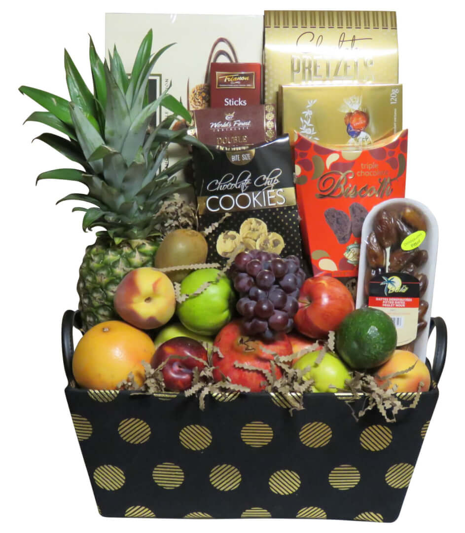 Panier Cadeau Fruits et Sucrée Montpetit Créations