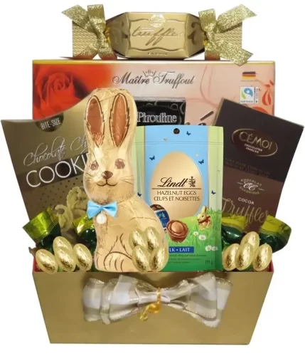 Panier chocolats de Pâques