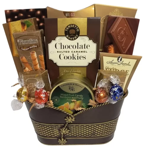 Panier cadeau décadent | Delicious decadent gift basket