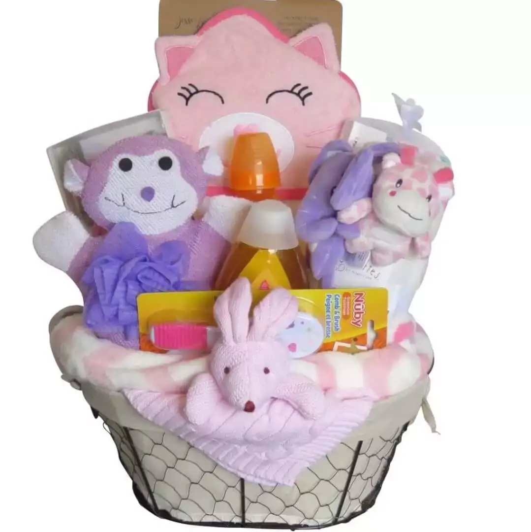 Luxe bébé fille panier-cadeau nouveau-né, cadeau bébé, cadeau douche bébé, bébé  fille