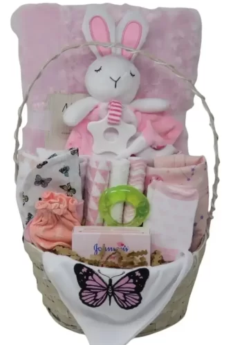 panier cadeau bebe | Montpetit Creations | naissance | baby gift basket montreal